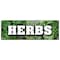 Signmission HERBS BANNER SIGN fresh organic basil bay leaves chives chervil dill oregano B-72 Herbs - alternate 1